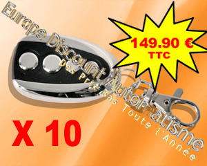 Lot de 10 Télécommandes TX-FL compatibles Nice Flor-s